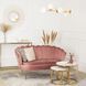 Софа MEBEL ELITE ZENDAYA 138 см Розовый