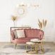 Софа MEBEL ELITE ZENDAYA 138 см Розовый