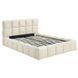Ліжко двоспальне MEBEL ELITE MURACJA 160x200 см Кремовий