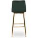 Барный стул бархатный MEBEL ELITE ARIEL Velvet Зеленый / Золотой