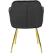Стул бархатный MEBEL ELITE RAYA Velvet черный / золотой