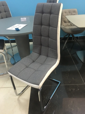Стул S-117 Vetro Ткань + Экокожа Серый фотография
