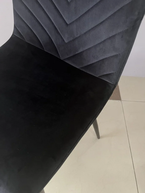 Стул MARCO Velvet Intarsio Черный фотография