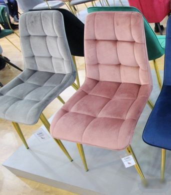 Стул CHIC Velvet Signal Античная Роза / Золото фотография