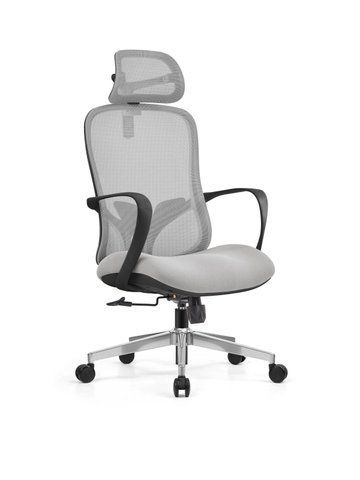 Комп'ютерне крісло Butterfly Light Grey Ergomix Сірий фотографія