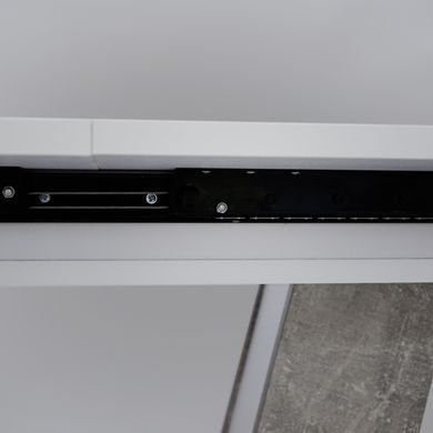 Стол раскладной TORINO B/I Intarsio 140(180)x80 Белая Аляска РЕ / Индастриал Серый фотография