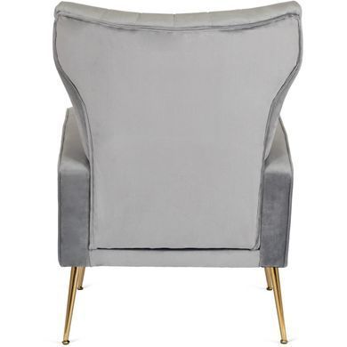 Крісло м'яке DIANA Velvet MEBEL ELITE Сірий фотографія