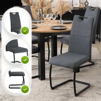 Стул MEBEL ELITE LOPEZ Темно серый фотография