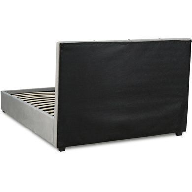 Ліжко двоспальне оксамитове 140x200 MEBEL ELITE TINGA Velvet Сірий фотографія