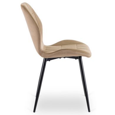 Стілець оксамитовий MEBEL ELITE IRYS Velvet Беж фотографія