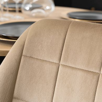 Стілець оксамитовий MEBEL ELITE IRYS Velvet Беж фотографія