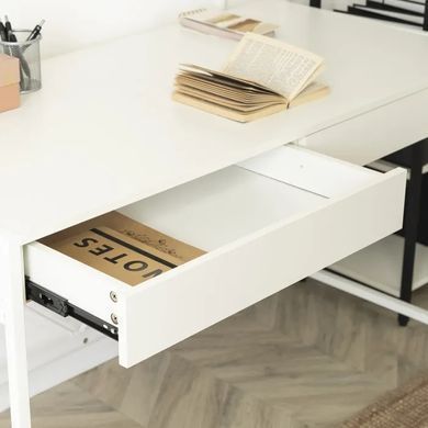 Письменный стол MEBEL ELITE ALLY 123 см Белый фотография