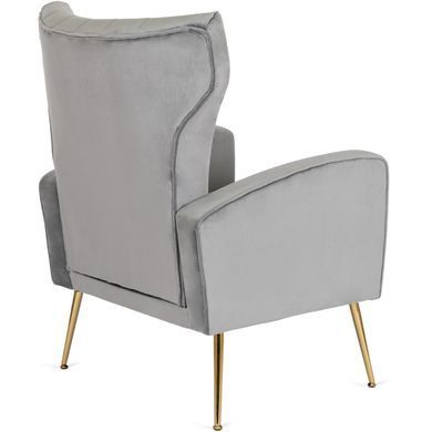 Крісло м'яке DIANA Velvet MEBEL ELITE Сірий фотографія