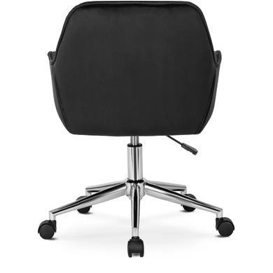 Стул офисный поворотный бархатный MEBEL ELITE MONA Velvet Черный фотография