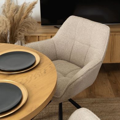 Стілець поворотний MEBEL ELITE PEONY Беж фотографія