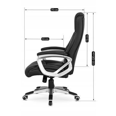 Стілець офісний поворотний MEBEL ELITE BRAVO екошкіра: Чорний фотографія