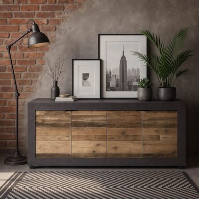 Комод MEBEL ELITE BLAGO 2 180 серый фотография