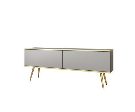 Тумба под ТВ Perfect Home Оро / Oro RTV135 золото Серый фотография