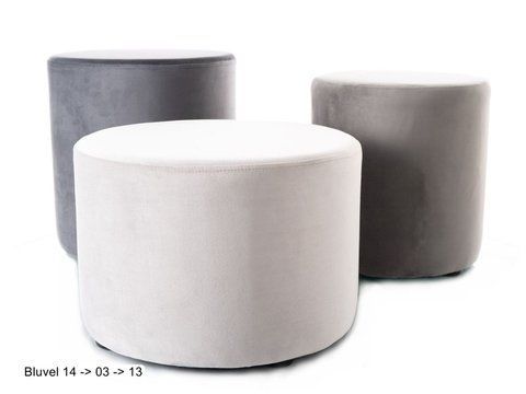 Комплект пуфов DOTI IV - 3 VELVET Signal Серый фотография