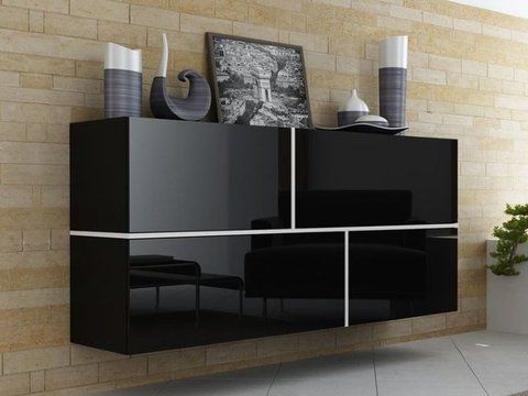 Комод GOYA Cama 170/40 Черный / Белый фотография