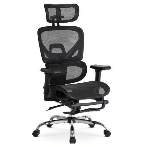 Стул офисный поворотный MEBEL ELITE KAIR Черный фотография