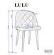 Стул LULU Intarsio Серый
