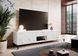 ТВ Тумба MARMO RTV Cama 200 Белый мат / Белый мрамор