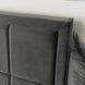 Ліжко двоспальне оксамитове MEBEL ELITE CARLOS Velvet 140x200 см Сірий
