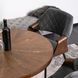 Стул бархатный MEBEL ELITE DAKOTA Velvet серый / ореховый