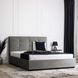 Ліжко двоспальне оксамитове 140x200 MEBEL ELITE TINGA Velvet Сірий