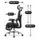 Стул офисный поворотный MEBEL ELITE KAIR Черный