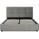 Ліжко двоспальне оксамитове 140x200 MEBEL ELITE TINGA Velvet Сірий