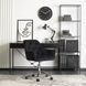 Стул офисный поворотный бархатный MEBEL ELITE MONA Velvet Черный