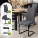 Стул MEBEL ELITE LOPEZ Темно серый