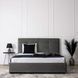 Ліжко двоспальне оксамитове 140x200 MEBEL ELITE TINGA Velvet Сірий