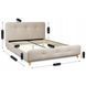 Кровать бархатная MEBEL ELITE MIKEL 160x200 см Беж