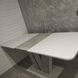 Стол раскладной TORINO B/I Intarsio 140(180)x80 Белая Аляска РЕ / Индастриал Серый