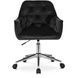 Стул офисный поворотный бархатный MEBEL ELITE MONA Velvet Черный