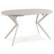 Стол раскладной круглый MEBEL ELITE DORIAN 80(160)х80 см Кашемир/белый