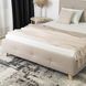 Кровать бархатная MEBEL ELITE MIKEL 160x200 см Беж