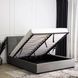 Ліжко двоспальне оксамитове 140x200 MEBEL ELITE TINGA Velvet Сірий