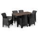 Комплект садовой мебели MEBEL ELITE ARGOS FRESNO 6 орех/черный