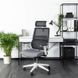 Стілець офісний поворотний MEBEL ELITE NICKI сірий