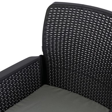 Комплект садовой мебели MEBEL ELITE ARGOS 160-240 FRESNO 4 орех/черный