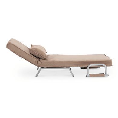 Крісло розкладне MEBEL ELITE BART Velvet&nbsp;Бежевий фотографія