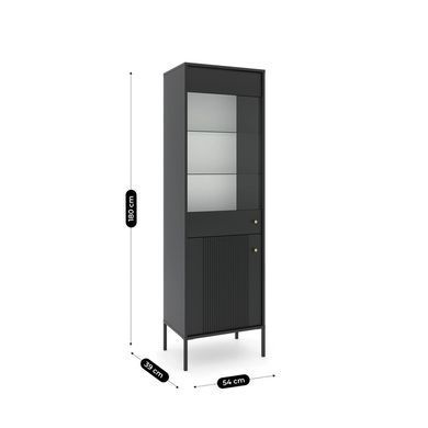 Витрина SOFT MEBEL ELITE 180 Черный фотография