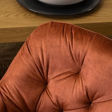 Стілець оксамитовий MEBEL ELITE VIKI Ore Velvet гірчиця фотографія