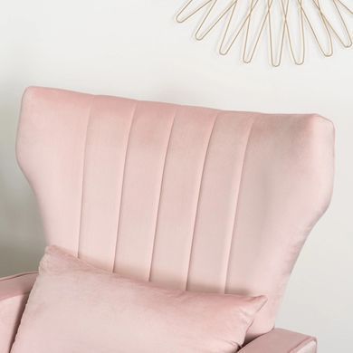 Кресло мягкое DIANA Velvet MEBEL ELITE Розовый фотография