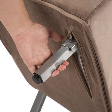 Крісло розкладне MEBEL ELITE BART Velvet&nbsp;Бежевий фотографія