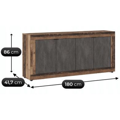 Комод MEBEL ELITE BLAGO 2 180 темный дуб фотография